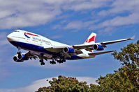 G-BNLA @ EGLL - Boeing 747-436 [23908] (British Airways) Heathrow~G 01/09/2006. On approach 27L.