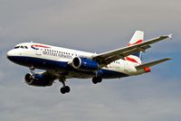 G-EUOC @ EGLL - Airbus A319-131 [1537] (British Airways) Heathrow~G 01/09/2006. On finals 27L.
