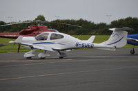 G-SUEO @ EGTB - Diamond DA-40 Diamond Star at Wycombe Air Park. - by moxy