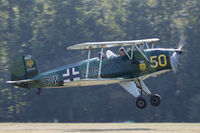 D-EQXA @ EDST - Departing the 2016 Hahnweide Oldtimer Fliegertreffen - by alanh