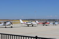N922Q @ CMA - 1961 Beech 95-A55 BARON, two Continental IO-470-L 260 Hp each - by Doug Robertson