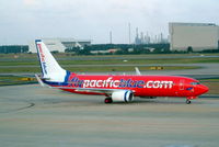 VH-VBQ @ YBBN - Boeing 737-7BX [30744] (Pacific Blue) Brisbane Int'l~VH 24/09/2004 - by Ray Barber