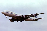 N902PA @ EGLL - Boeing 747-132 [19896] (Pan American Airways) Heathrow~G 23/04/1979 On finals 28L. From a slide.