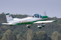D-EAIG @ EDST - Departing the 2016 Hahnweide Oldtimer Fliegertreffen - by alanh