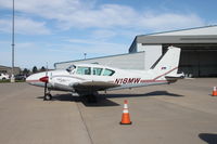N18MW @ KCID - At Landmark; government plane in town for photographing the flooded city. - by Glenn E. Chatfield