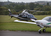 N365TV @ EGKR - Agusta Westland A109E at Redhill. - by moxy