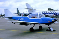 G-SAHI @ EGDG - Trago Mills SAH-1 [SAH1-001] RAF St Mawgan~G 08/08/1984. From a slide. - by Ray Barber