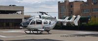 N145EL @ 9MI9 - On pad at 9MI9 - Bronson Methodist Hospital Heliport - by Mark Parren 269-429-4088