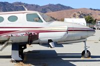 N711BM @ E16 - Rotting 1966 Cessna 411 parked at its tie down, completely gutted with engines removed at South County Airport, San Martin, CA. - by Chris Leipelt