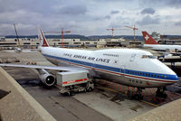 HL7454 @ LSZH - Boeing 747-2B5BF [22482] (Korean Air Lines) Zurich~HB 26/09/1984. From a slide.