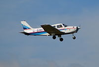 G-BMFP @ EGLK - Piper PA-28-161 Cherokee Warrior II at Blackbushe. - by moxy