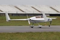 F-PYXM @ LFRB - Rutan Long-EZ, landing rwy 25L, Brest-Bretagne airport (LFRB-BES) - by Yves-Q
