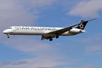 SE-DMB @ EGLL - McDonnell Douglas DC-9-81 [53314] (SAS Scandinavian Airlines) Heathrow~G 01/09/2006. On finals 27L.