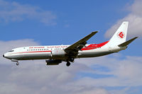 7T-VJO @ EGLL - Boeing 737-8D6 [30207] (Air Algerie) Heathrow~G 01/09/2006. On finals 27L.