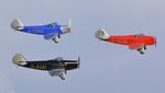 G-AESZ @ EGTH - 45. Three Chiltons in display mode at Shuttleworth Collection's magnificent 'Season Finale,' October, 2016.