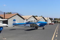 N8667H @ SZP - 1947 North American NAVION, Continental IO-520 285 Hp upgrade, Young Eagles flight volunteer aircraft/pilot, awaiting on the ramp - by Doug Robertson