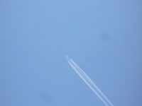 D-AIMD @ CVG - Lufthansa A380 flying over CVG - by Christian Maurer