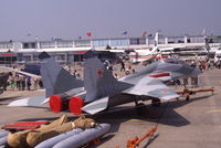 304 @ LFPB - Mikoyan MiG-29UB Fulcrum-B at Le Bourget, 1989 - by Van Propeller