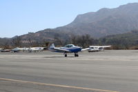 N91689 @ SZP - 1946 North American NAVION, Continental E225 upgrade, takeoff roll Rwy 22, Young Eagles flight - by Doug Robertson