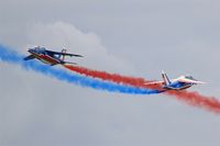 E85 @ LFFQ - Dassault-Dornier Alpha Jet E (F-UGFF), Athos 08 of Patrouille de France 2015, La Ferté-Alais airfield (LFFQ) Air show 2015 - by Yves-Q