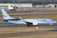 OO-JAU @ EBBR - Taking off rwy 07R.