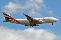 OO-THD @ EGLL - Boeing 747-4HAERF [35236] (Emirates SkyCargo) Home~G 03/06/2015. On approach 27L.