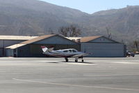 N7156N @ SZP - 1968 Beech V35A BONANZA, Continental IO-520-B 285 Hp, takeoff roll Rwy 22 - by Doug Robertson