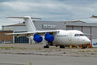 C-FBAB @ CYYC - BAe 146-200 [E2090] (Air Spray 1967 Ltd) Calgary Int'l~C 22/07/2008. Stored pending conversion to a Water Bomber.
