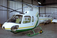 D-HEZE @ EDLN - Aerospatiale AS.350BA Ecureuil [1590] Monchengladbach~D 01/05/1983. From a slide.