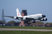 ZZ664 @ EGUN - Royal Air Force Boeing RC-135W Airseeker (Rivet Joint) ZZ664 departs from Mildenhall