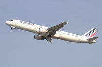 F-GTAT @ LFBD - Airbus A321-211, Take off rwy 23, Bordeaux Mérignac airport (LFBD-BOD) - by Yves-Q