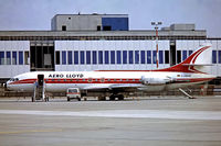 D-ABAK @ EDDF - Sud Aviation SE.210 Caravelle 10B1R [232] (Aero Lloyd) Frankfurt~D 26/05/1984. From a slide.