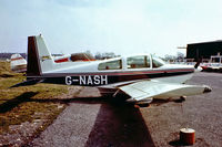 G-NASH @ EGTR - Grumman American AA-5A Cheetah [AA5A-0617] Elstree~G 10/04/1979. From a slide.