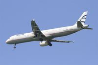 SX-DGQ @ LFPG - Airbus A321-232, On final rwy 27R, Paris-Roissy Charles De Gaulle airport (LFPG-CDG) - by Yves-Q