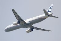 SX-DVO @ LFPG - Airbus A321-231, Take off Rwy 27L, Roissy Charles De Gaulle Airport (LFPG-CDG) - by Yves-Q