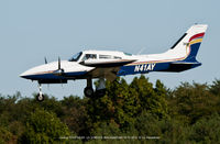 N41AY @ BWI - On final to BWI 33L. - by J.G. Handelman