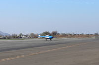 N8667H @ SZP - 1947 North American NAVION, Continental IO-520 285 hp upgrade, taxi off the active - by Doug Robertson