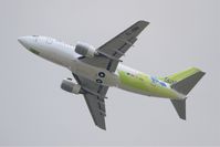YL-BBN @ LFPG - Boeing 737-522, Take off Rwy 27L, Roissy Charles De Gaulle Airport (LFPG-CDG) - by Yves-Q