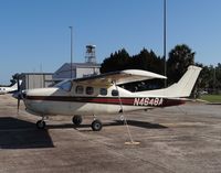 N4648A @ AAF - At ramp of Apalachicola airport FL - by Jack Poelstra
