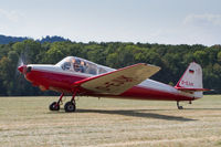 D-EJUK @ EDST - Taxying for departure at the 2016 Hahnweide Oldtimer Fliegertreffen - by alanh