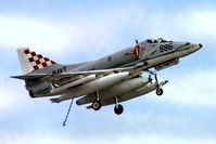 N13-154907 @ EGVI - Douglas A-4G Skyhawk [13780] (Royal Australian Navy) RAF Greenham Common~G 26/06/1977. From a slide .Shown with arrester hook down. - by Ray Barber