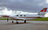 HB-LLO @ LFAB - Piper PA-31T Cheyenne II [31T-8020030] Dieppe~F 14/09/1980. From a slide. - by Ray Barber