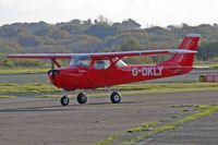 G-OKLY @ EGFH - F150K, Horizon Flight Training MOD St Athan based, previously D-ECBH, G-ECBH, seen taxxing in after landing on runway 28. - by Derek Flewin