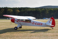 D-EAER @ EDST - Taxying for Departure at the 2016 Hahnweide Oldtimer Fliegertreffen - by alanh