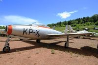 A-057 - Republic F-84G Thunderjet, Preserved at Savigny-Les Beaune Museum - by Yves-Q