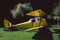 C-GMFT @ N.A. - DH-82C Tiger Moth in the Canadian Museum of Flight & Transportation, in Surrey, Vancouver, 1987. At that time it still had its original RCAF number 5875. - by Van Propeller