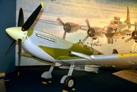 EN474 - On display in the World War II Aviation exhibition at the National Air and Space Museum. This high-altitude Spitfire Mk. VII, one of 140 produced, was shipped as new to the USAAF in 1943 for evaluation. - by Arjun Sarup