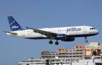 N565JB @ TNCM - Jet blue N565JB landing at TNCM