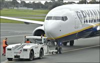 EI-FRB @ EGAA - Push-out before departure to Gatwick. - by Albert Bridge