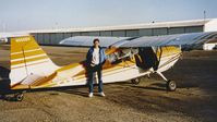 N5506H @ OAK - Lou Fields flying School Oakland Airport 1991. - by Clayton Eddy